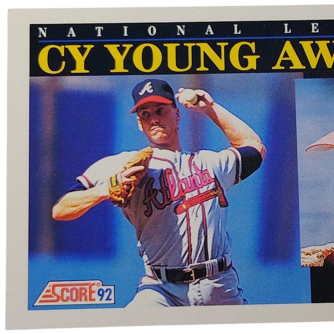 1992 Score Tom Glavine #791 Atlanta Braves Cy Young MLB Baseball Card NM