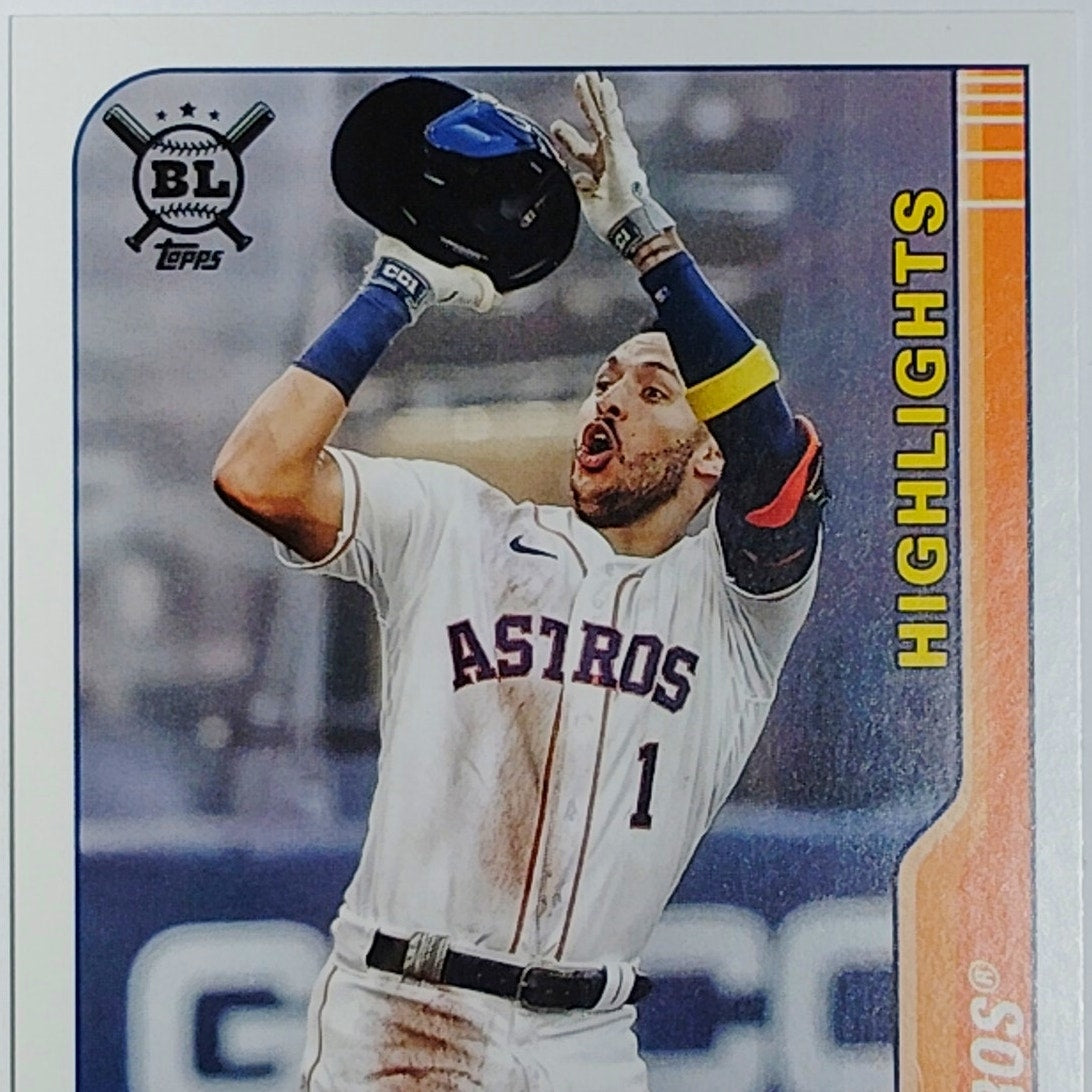2021 Topps Big League #295 Carlos Correa Highlights Orange Astros SS - VG/EX
