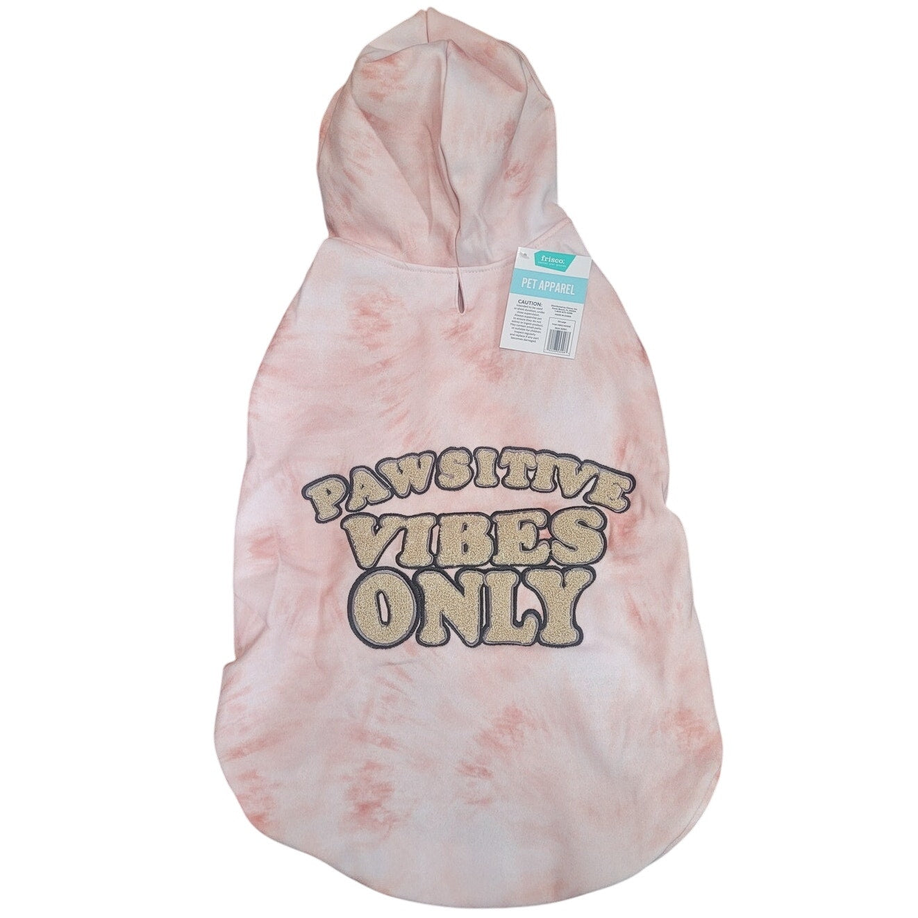 Frisco Pawsitive Vibes Only Dog & Cat Hoodie XX-Large Brushed Fleece Pullover