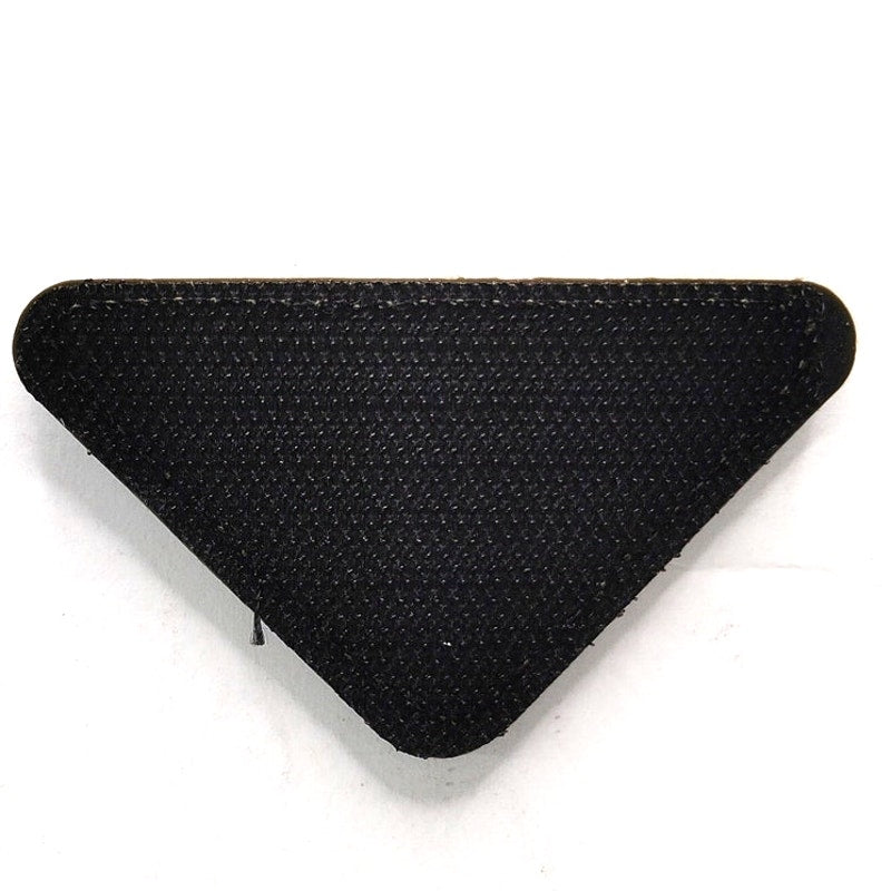 MSM Owl Head PVC Morale Patch Novelty Black on Green 3" × 1‑3/4" Hook Back