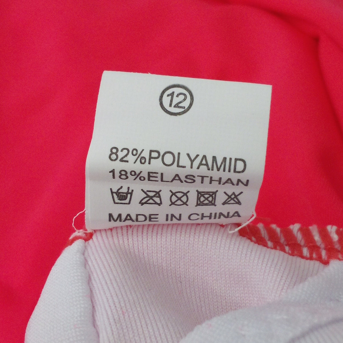 Hot Pink Halter Tankini Swim Dress Size L Scalloped Hem Sweetheart Neckline