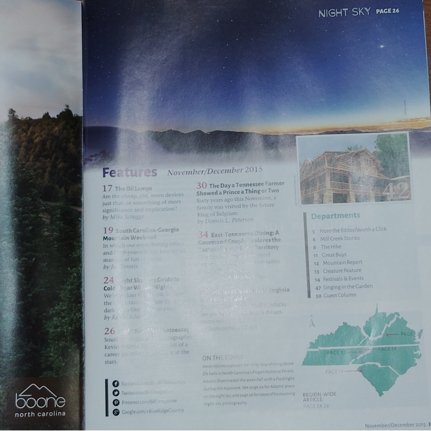 Blue Ridge Country Magazine - Nov/Dec 2015 "Night Sky" Issue - Mountains & Stars