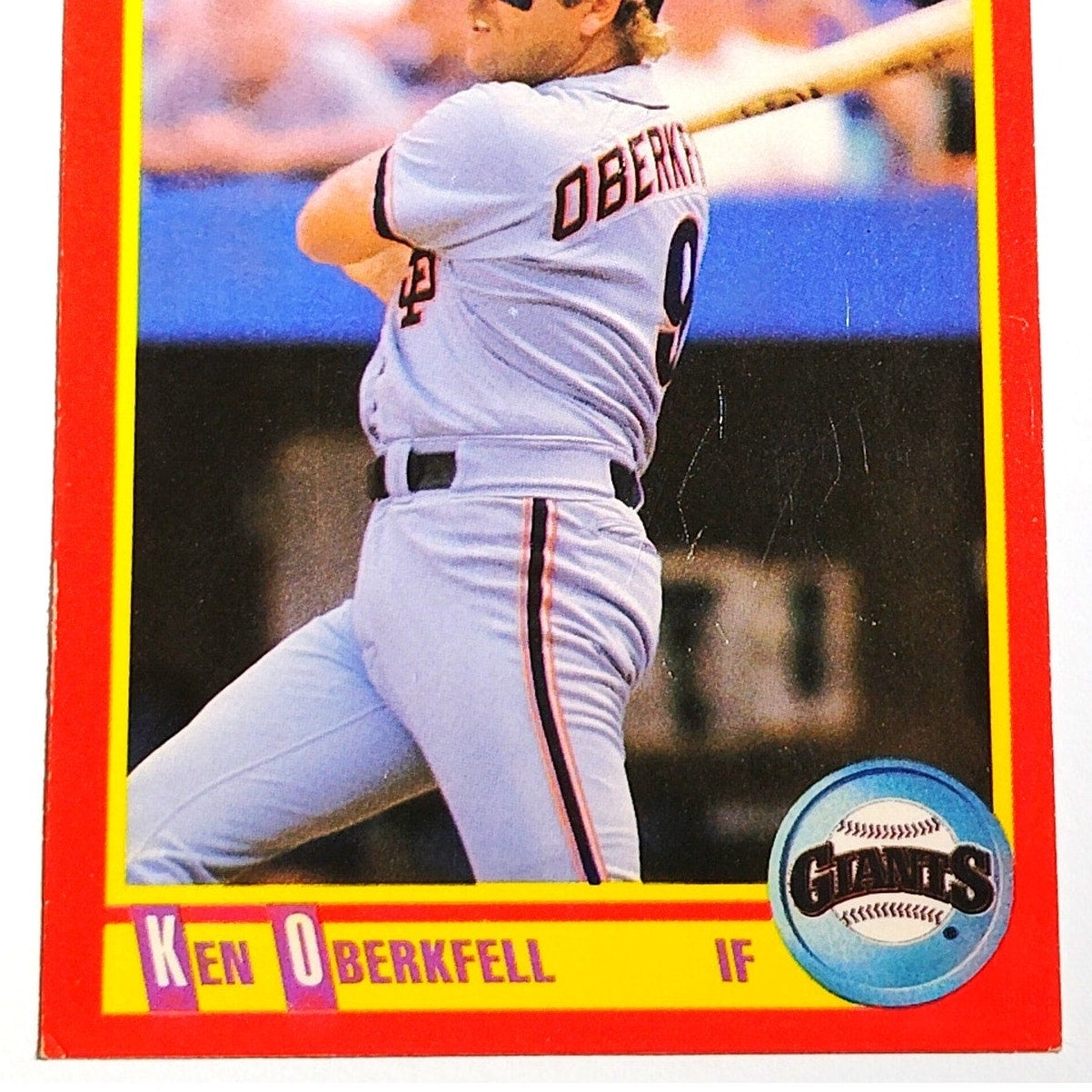1990 Score Ken Oberkfell #422 San Francisco Giants Infielder MLB Baseball EX
