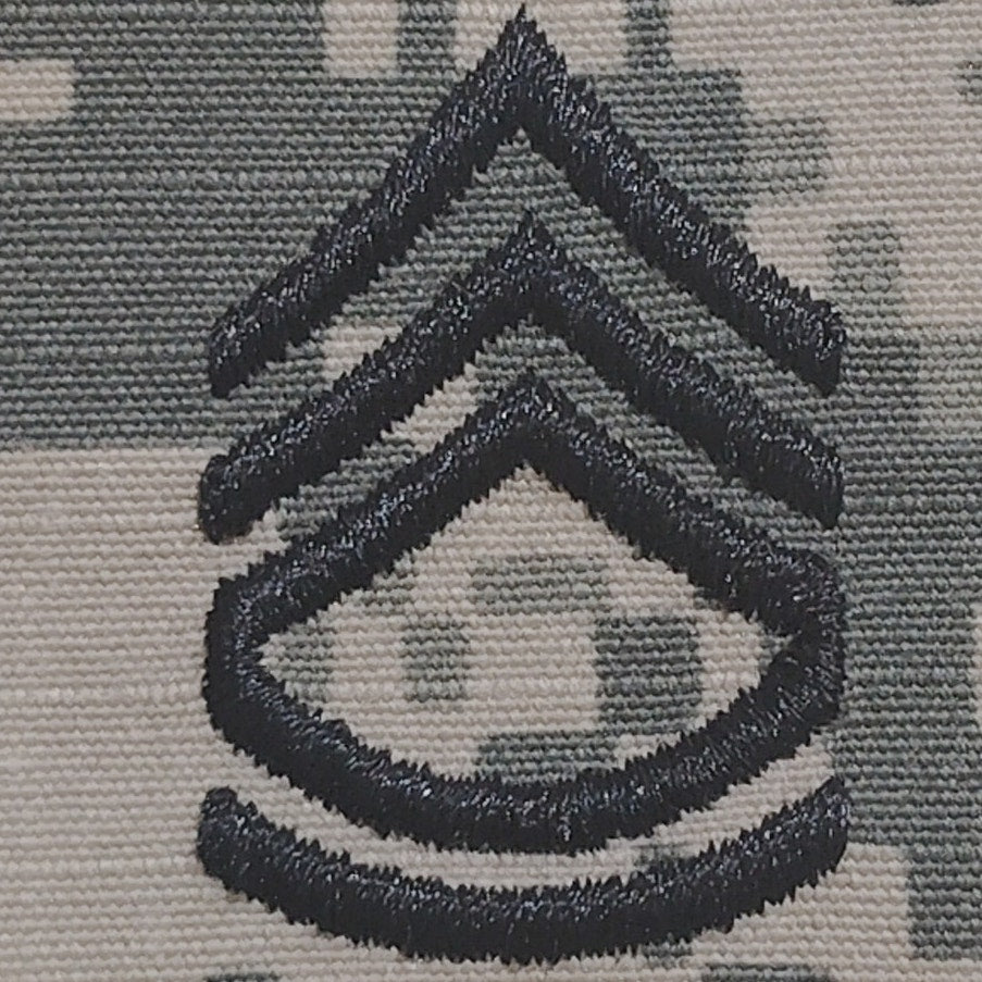 Army Sergeant First Class SFC E-7 Device Patch ACU Digital, 2"×2" Hook(-N-Loop)
