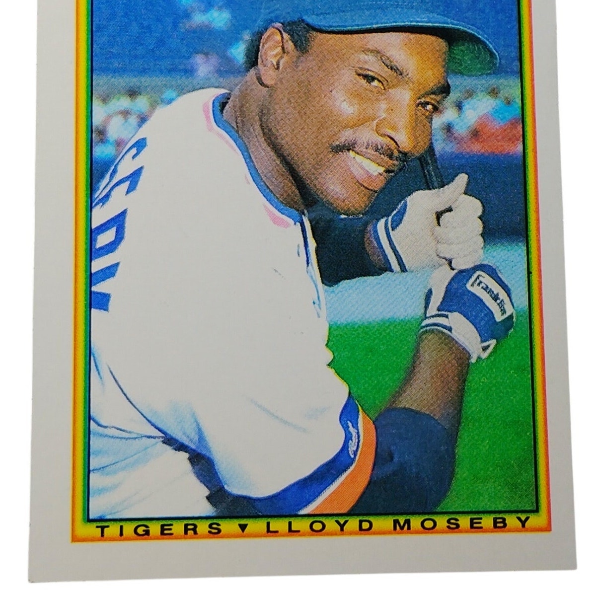 1990 Bowman Lloyd Moseby #362 Detroit Tigers Center Fielder MLB Baseball Card NM