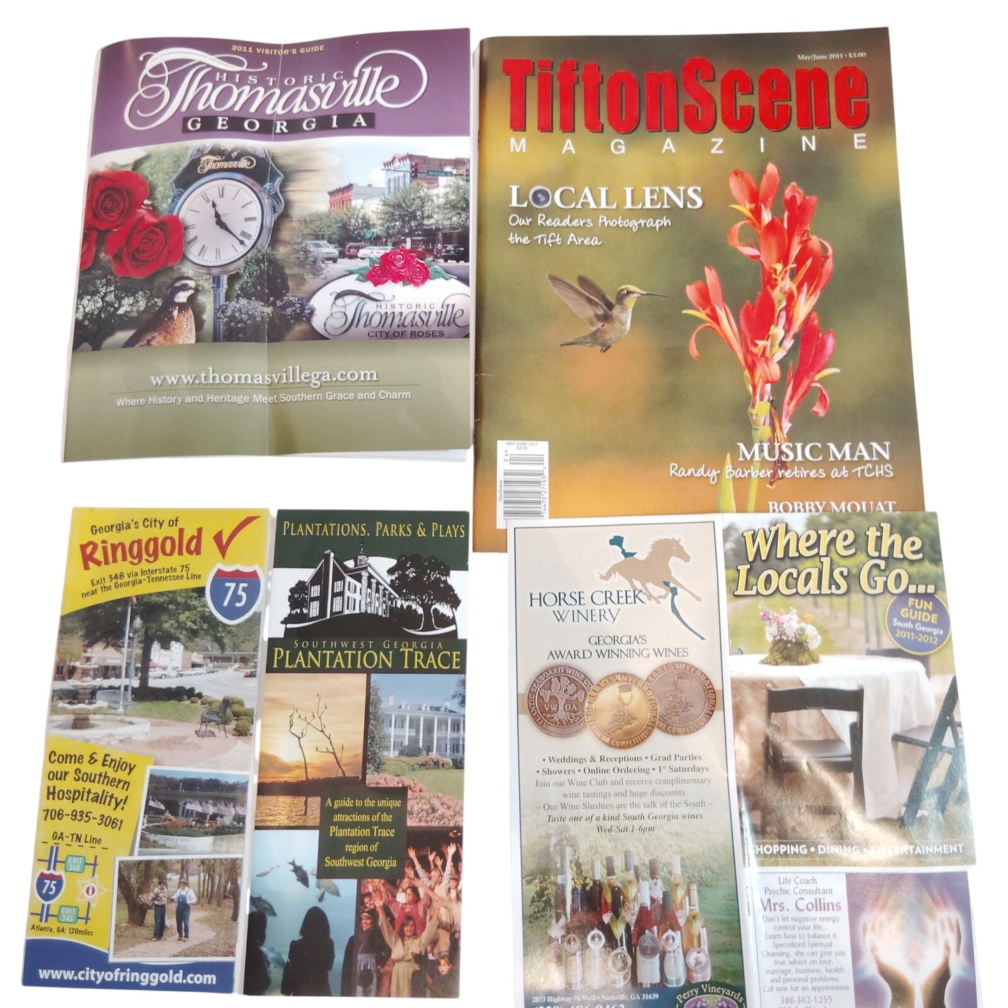 Vintage Georgia Ephemera Collection: Tifton, Thomasville, Ringgold Travel Guides