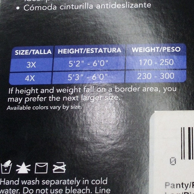 JMS Just My Size Day Sheer Non-Control Top Pantyhose 2-Pair Suntan 3X