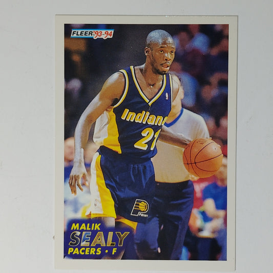 1993–94 Fleer Malik Sealy #301 – Indiana Pacers – Guard/Forward – NBA Card