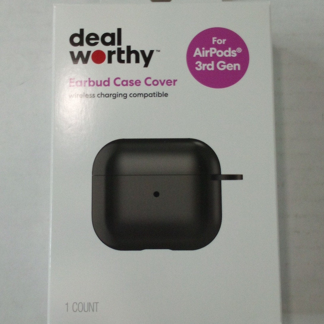 Dealworthy Silicone Case Cover for AirPods Pro (3rd Generation) Case, Black