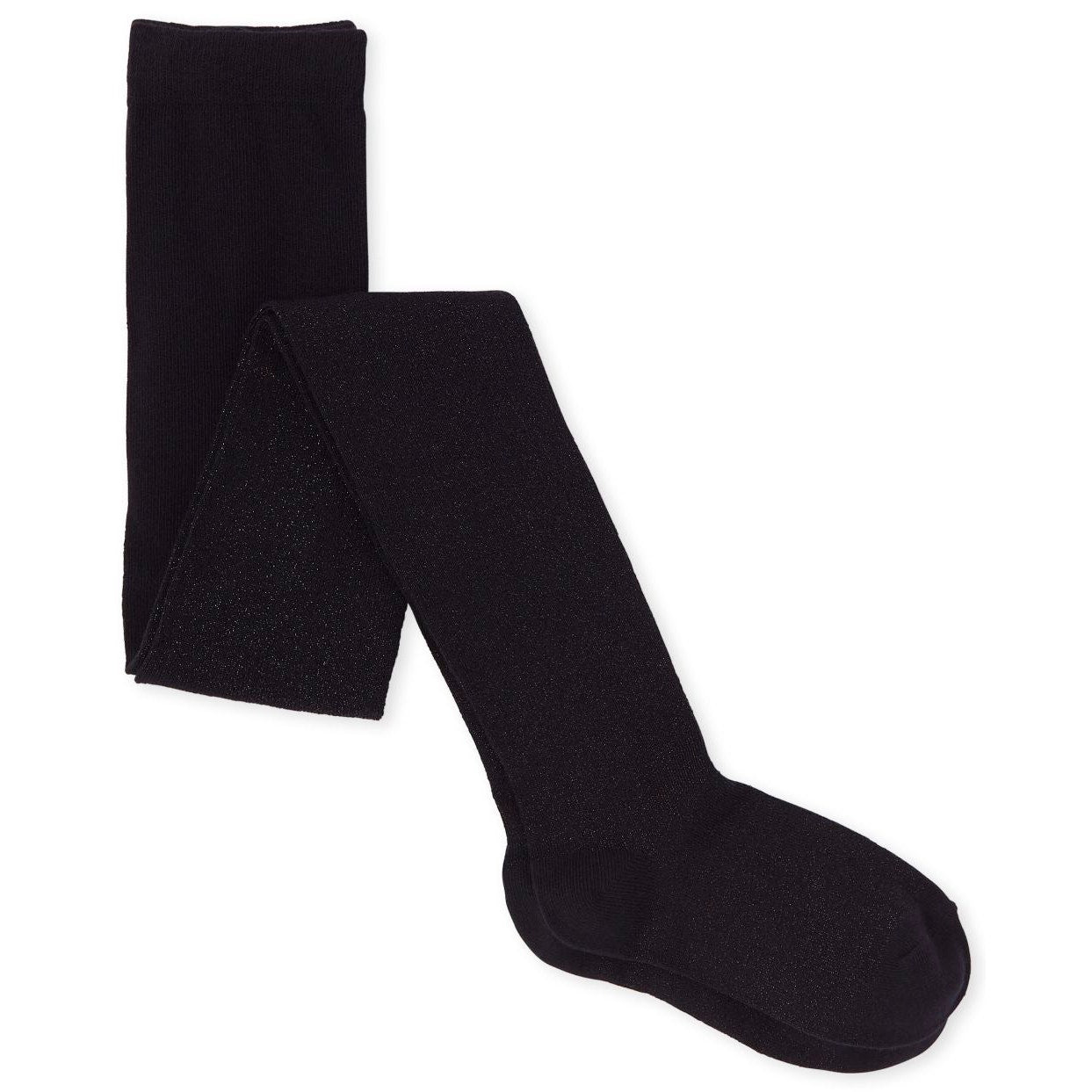 The Children’s Place Girls Metallic Tights – Black – Size 4–5 – Sparkle Knit