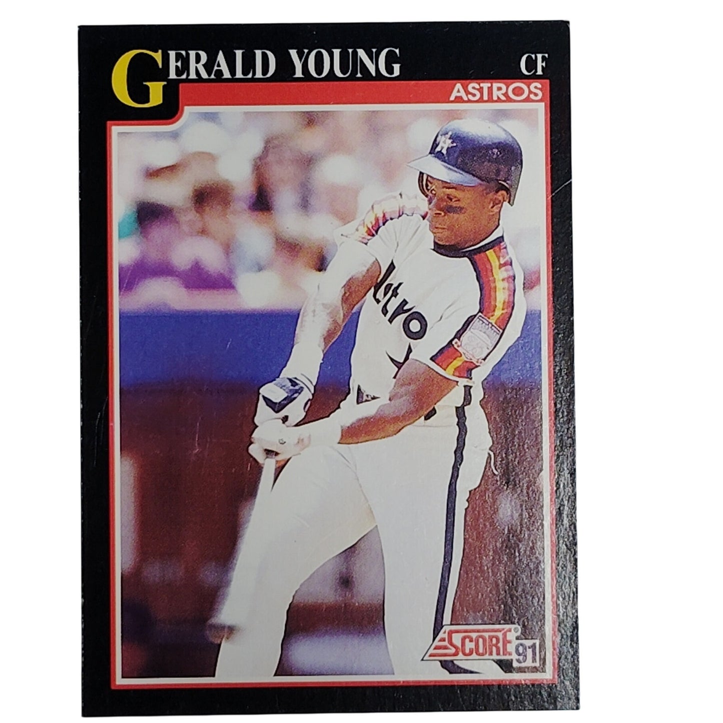 1991 Score Gerald Young Card #844 Houston Astros CF VG/EX