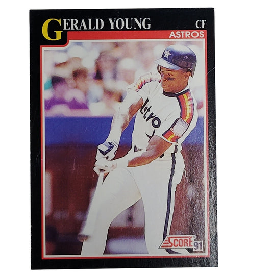 1991 Score Gerald Young Card #844 Houston Astros CF VG/EX