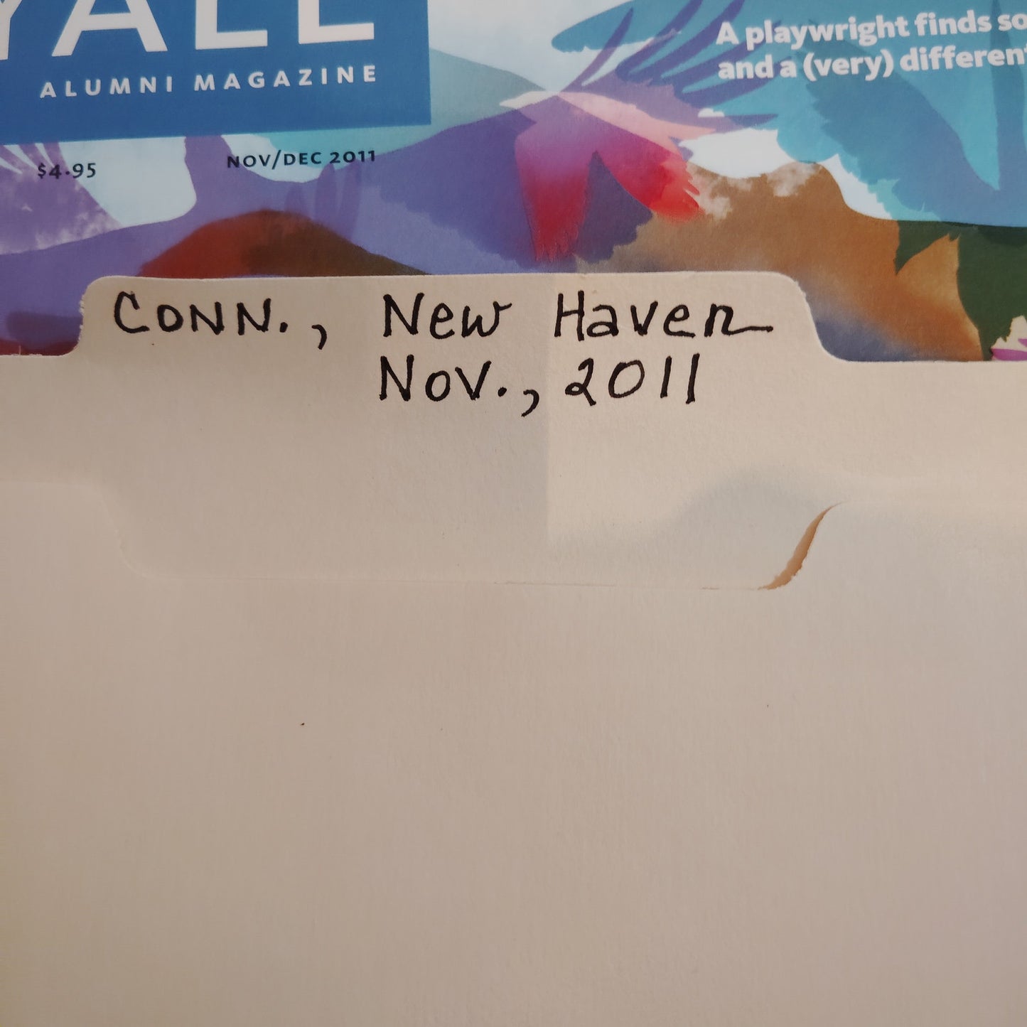 Yale University New Haven CT 2011 Ephemera Collection - Magazines, Maps, Menus