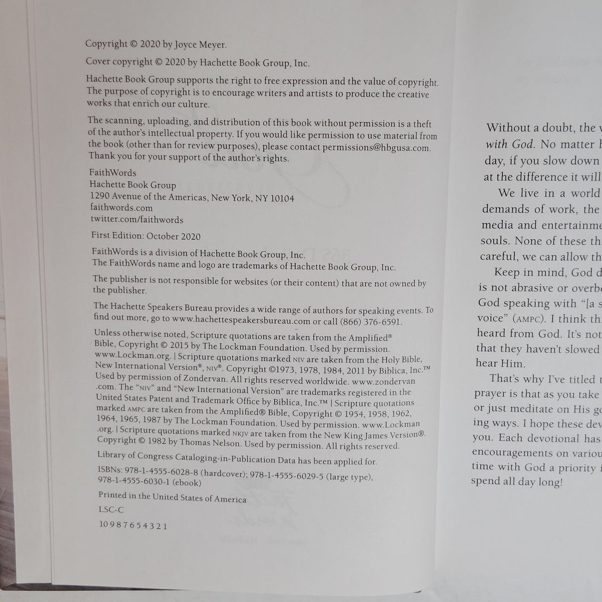 Joyce Meyer Quiet Times with God Devotional 365 Daily Inspirations Hardcover