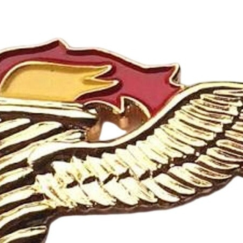 US Army Pathfinder Novelty Hat Lapel Pin Torch Wing 1‑1/4" × 1"