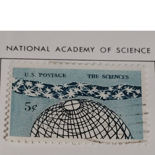 1963 Scott #1237 – 5¢ National Academy of Sciences Centennial / Globe & Stars