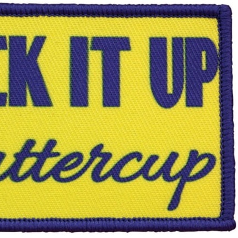 Red Rock Suck It Up Buttercup Morale Patch Novelty 3" × 2" Hook Back #97‑060