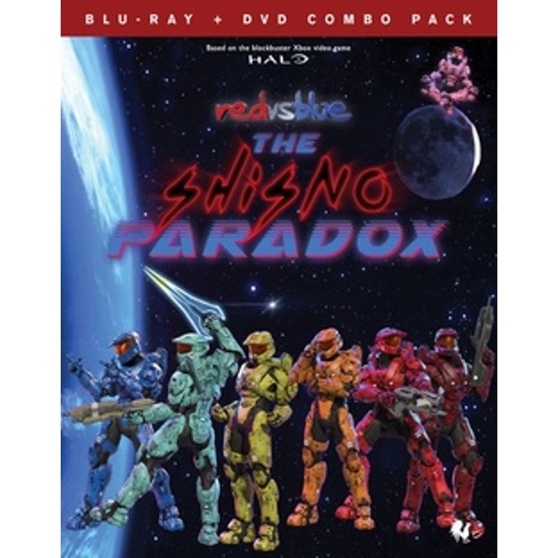 Red Vs Blue Shisno Paradox Blu-ray DVD Combo, Sci-Fi Comedy Action Rooster Teeth