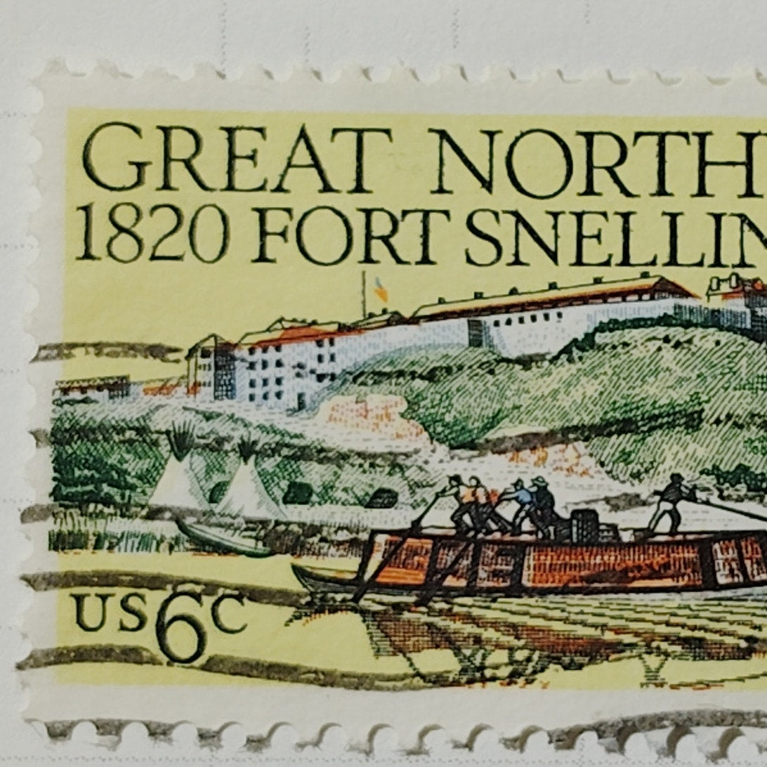 1970 US 6c Fort Snelling 150th Anniversary Stamp #1406 Used Cancelled