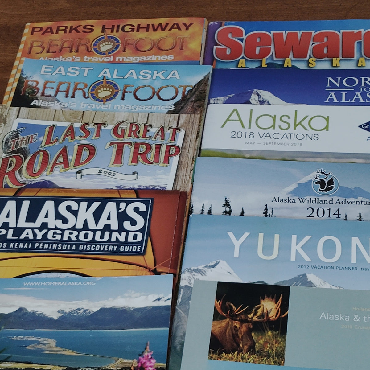 Vintage Alaska & Yukon Travel Ephemera Lot - Brochures & Guides 2009+