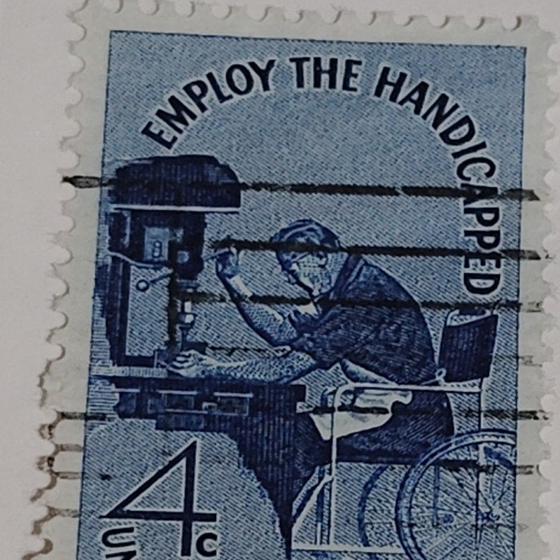 1960 Scott #1155 – 4¢ Employ the Handicapped / Disability Awareness – Canceled