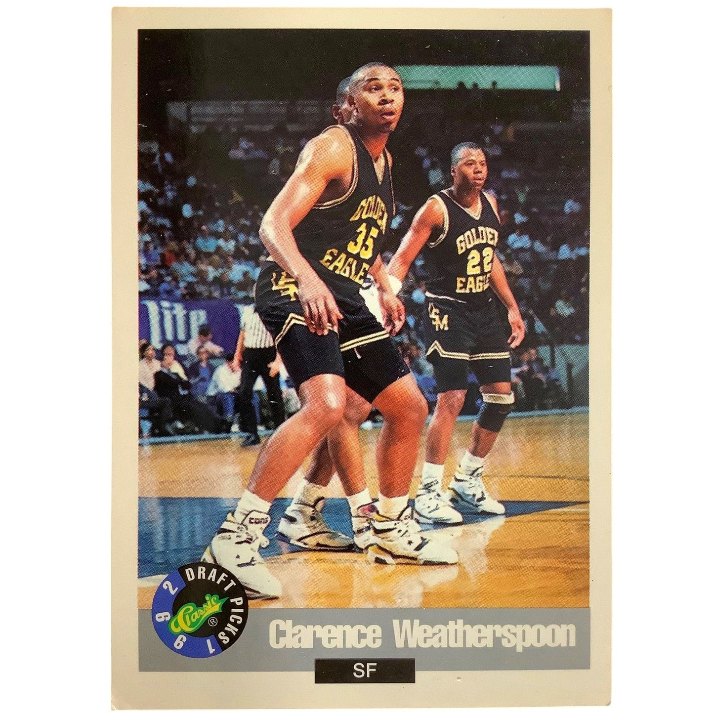 Clarence Weatherspoon, Univ. So. Miss (F), Classics 1992 Draft Picks Card 28 EXC