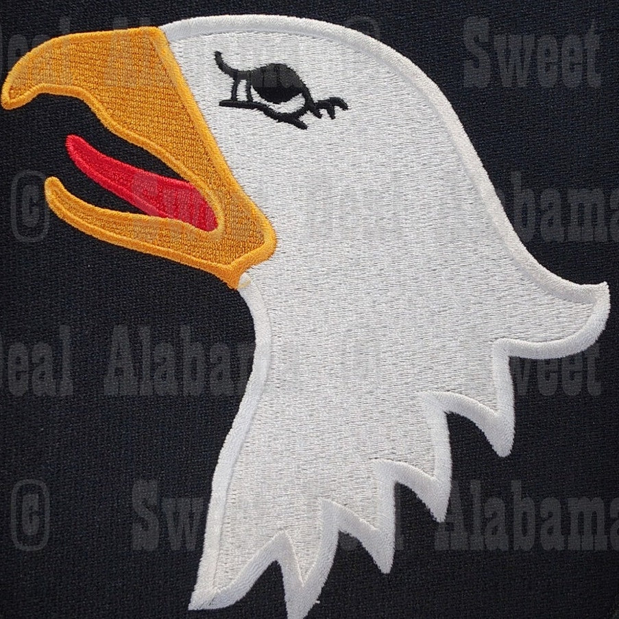 Large 101st Airborne Division Screaming Eagle Patch – 8”H x 7”W – Iron/Sew-On