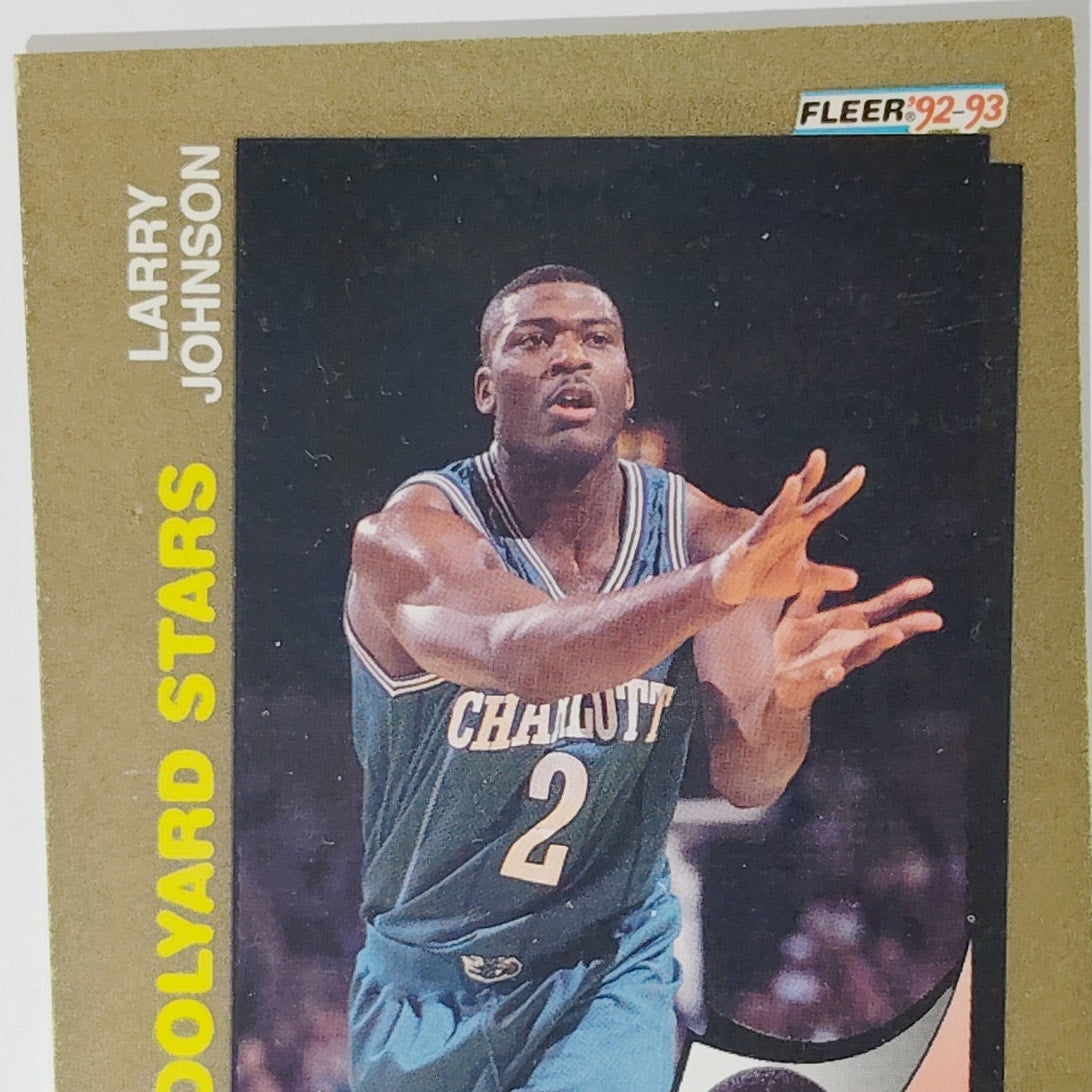 1992–93 Fleer Larry Johnson #259 – Schoolyard Stars, Charlotte Hornets – Forward