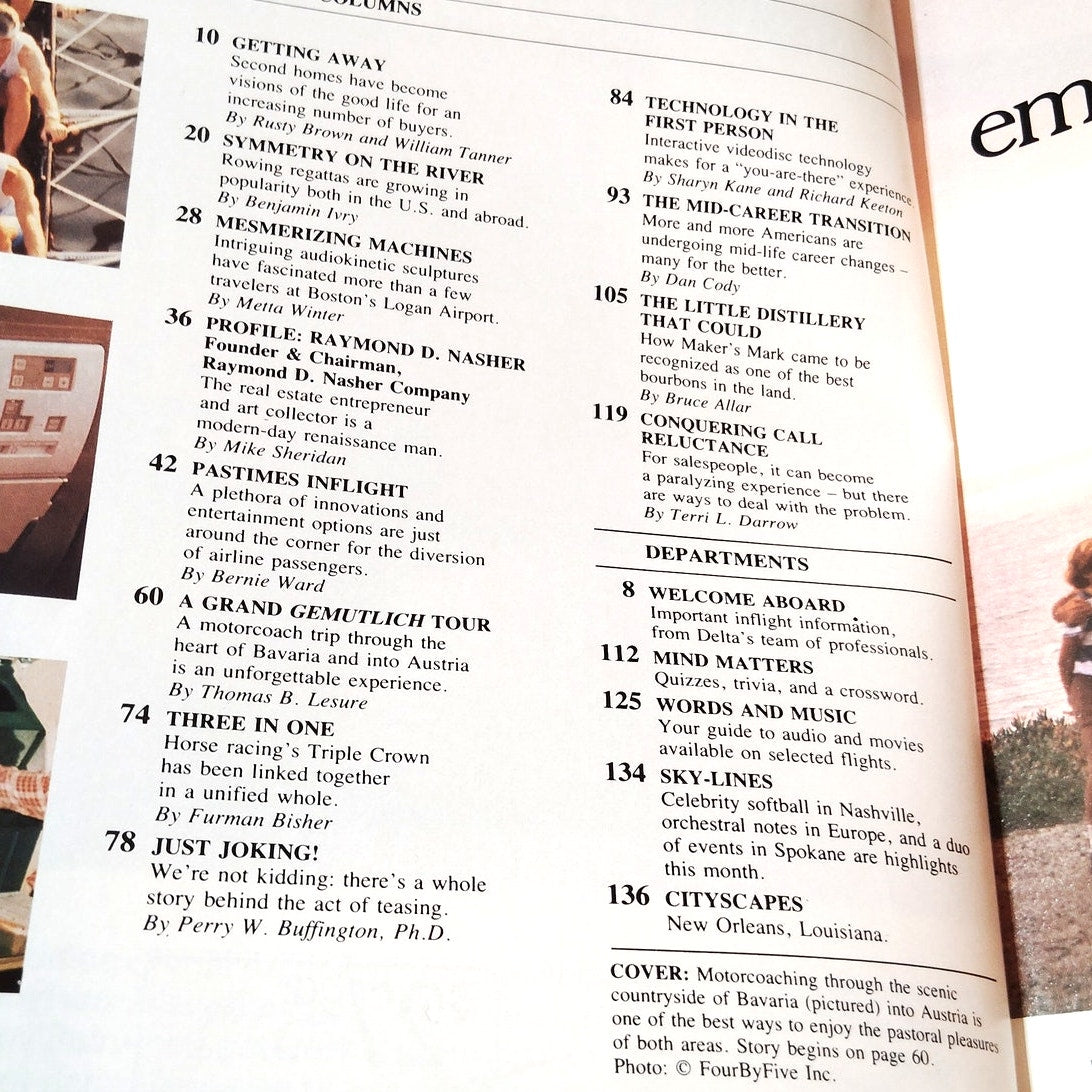 Delta SKY In-Flight Magazine May 1988 - Bavaria, Austria & Horse Racing