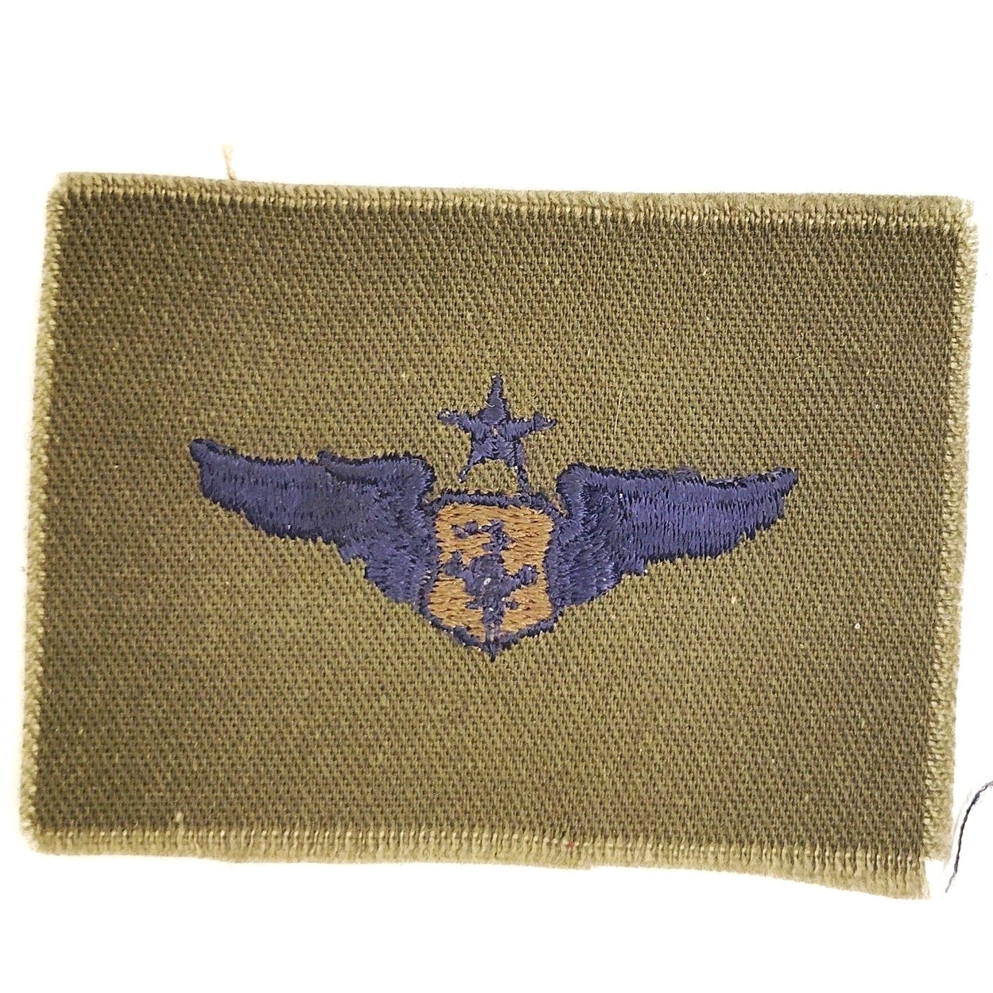 USAF Senior Flight Nurse Patch Subdued ODG 2‑7/8" × 2‑1/8" Raw‑Edge Vintage
