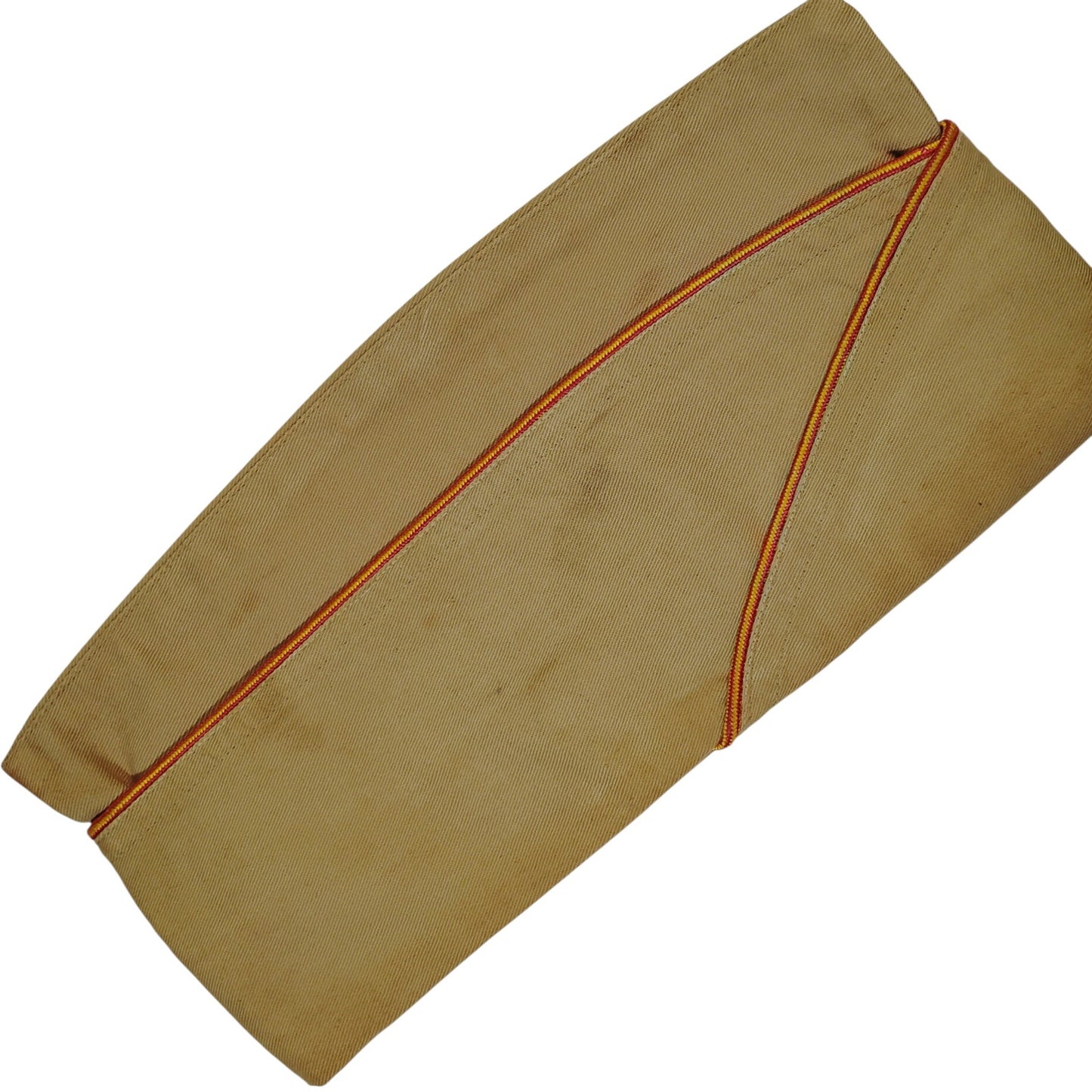 Mid-Century U.S. Overseas Garrison Cap – Red/Gold Piping, 7-1/4, Tag Illegible