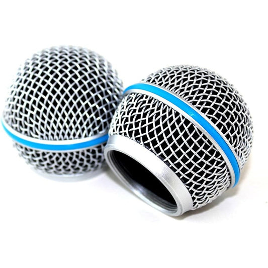 Weymic 3-Pk Microphone Grill Heads For Shure SM58, Beta 58A, SV100, PGX24, SLX24