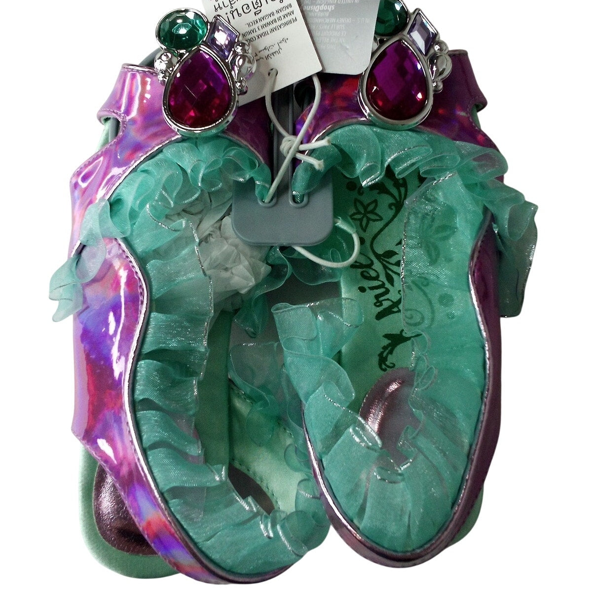 Disney Ariel Costume Footwear – Youth 11/12 – Dress‑Up Princess Shoes