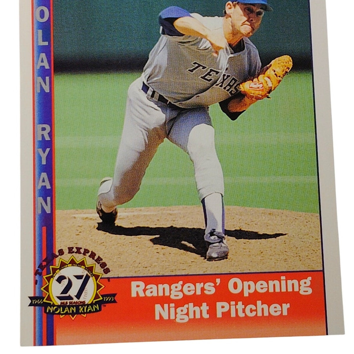 1993 Pacific Texas Express Nolan Ryan #221 Texas Rangers Pitcher Baseball Card NM