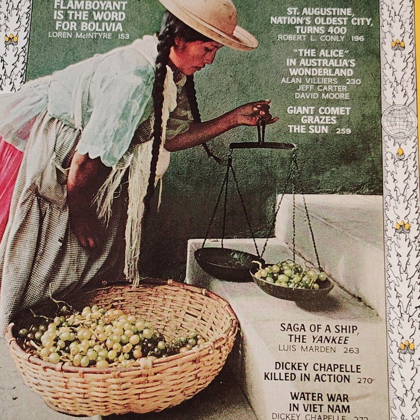 National Geographic – February 1966 | Bolivia, Vietnam War & St. Augustine