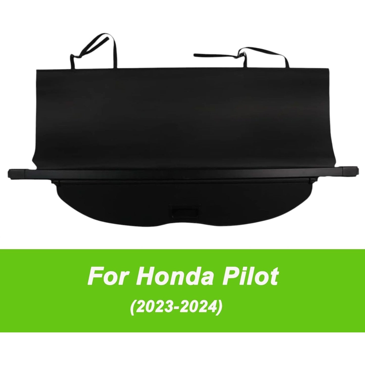 Retractable Cargo Cover for Honda Pilot 2023–2025, Black, Trunk SUV Privacy Screen & Luggage Cover