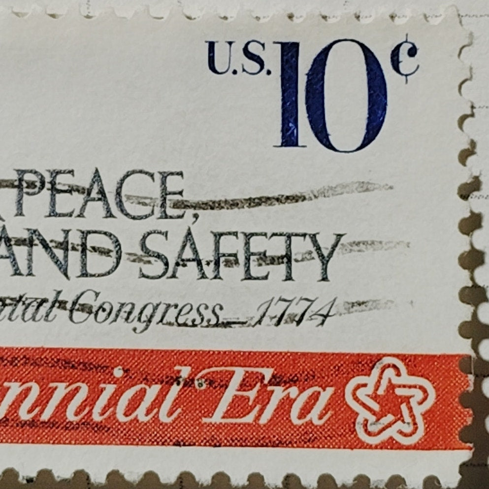 1974 Scott No. 1544 – 10¢ First Continental Congress Quote – Bicentennial Era