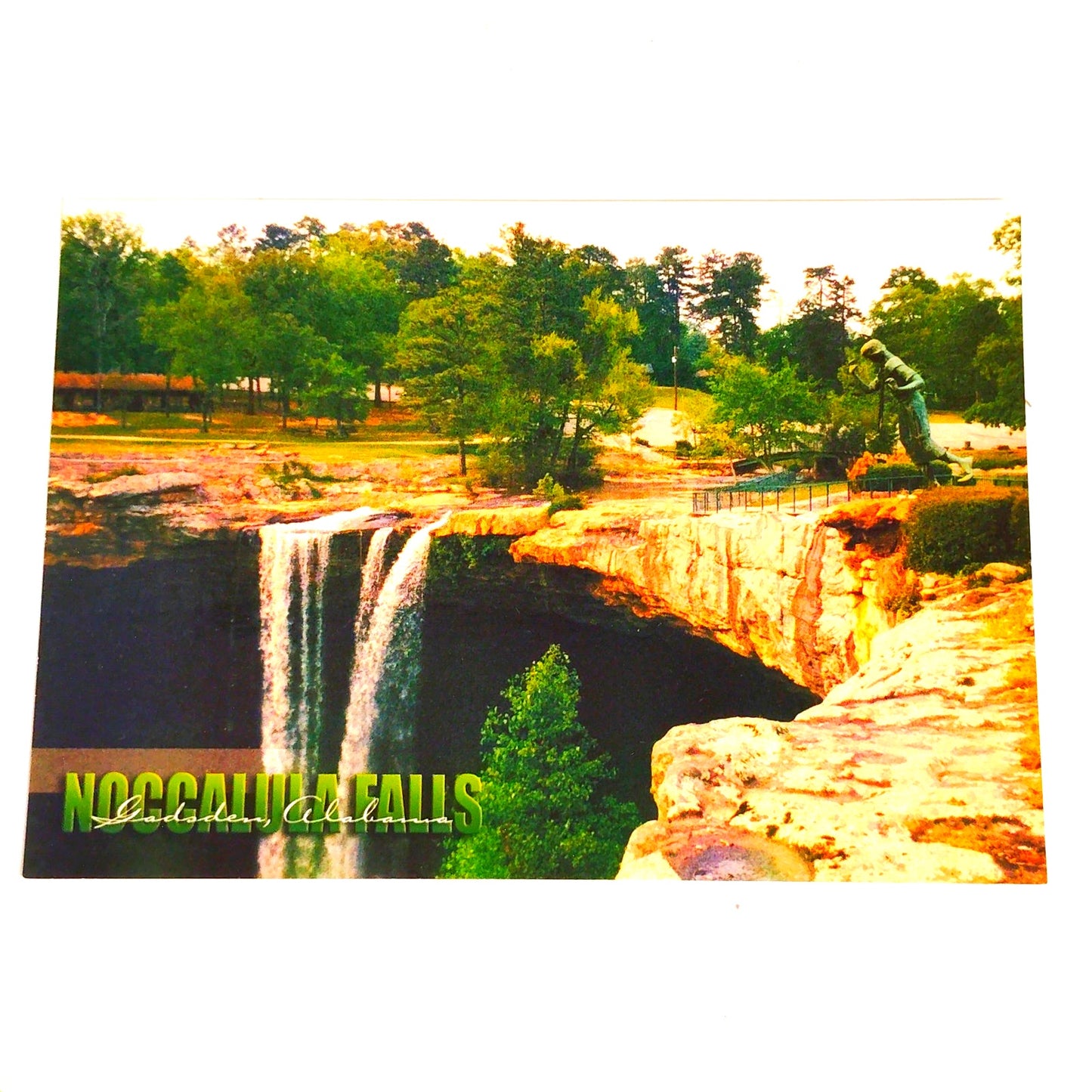 VTG Noccalula Falls Gadsden AL Postcard Legend of Noccalula Debbie Gowens NOS