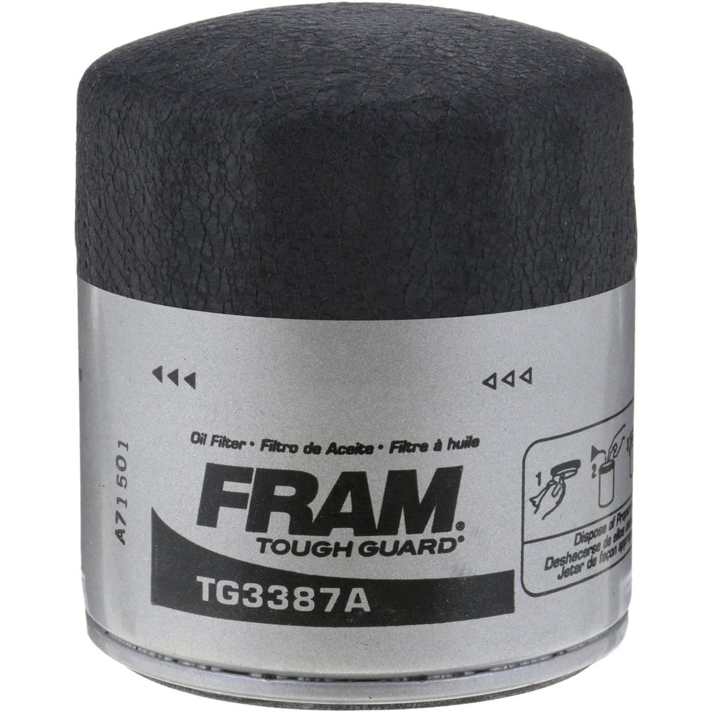 3-PK FRAM TG3387A Tough Guard Oil Filters – SureGrip, 15K‑Mile Protection 3-Pack