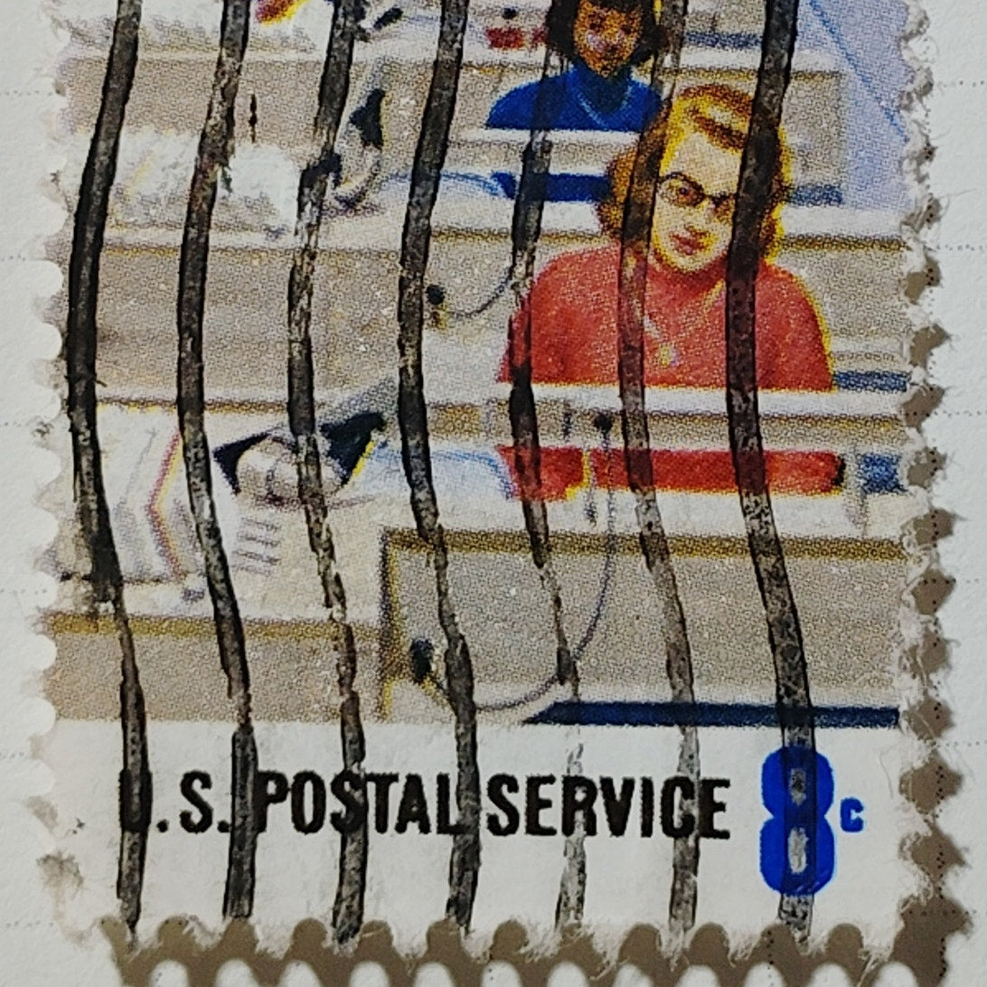 1972 US Postage Stamp Scott #1459 8c Family Planning Education Used Canceled