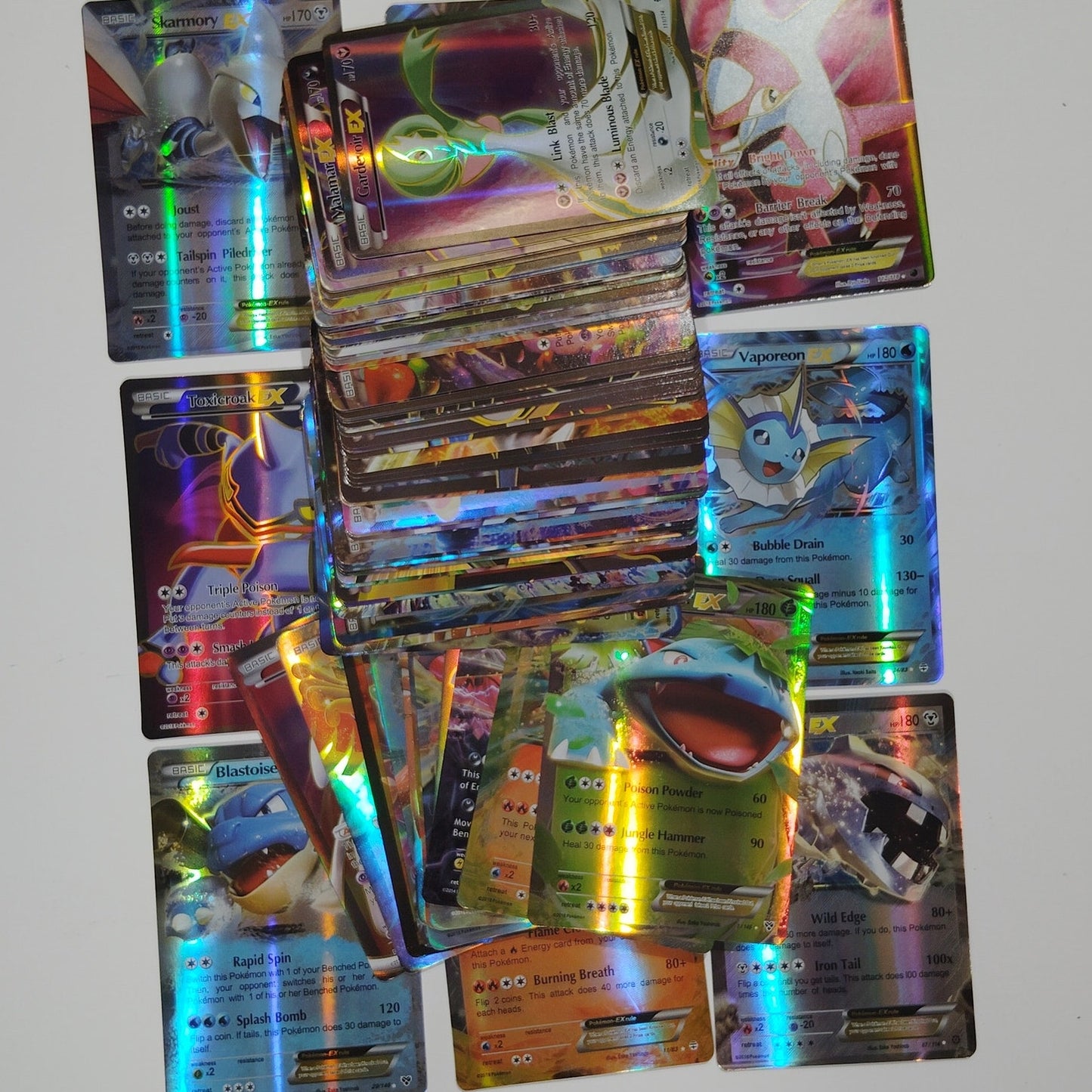 Classic Pocket Holo & Foil 100 Card Pack English Shining Energy Battle Toys Trading Card Game