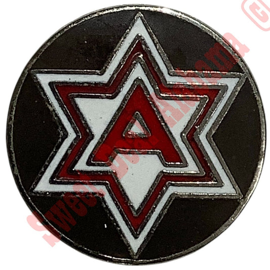 Sixth (6th) ARMY, U.S. MILITARY Medal Lapel / Hat Pin  7/8"D