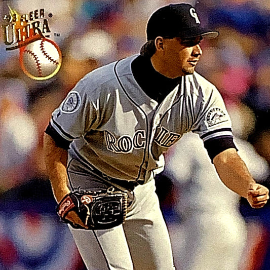 Butch Henry, Colorado Rockies, MLB, Fleer Ultra Baseball 1993, Card 351, EX/NM