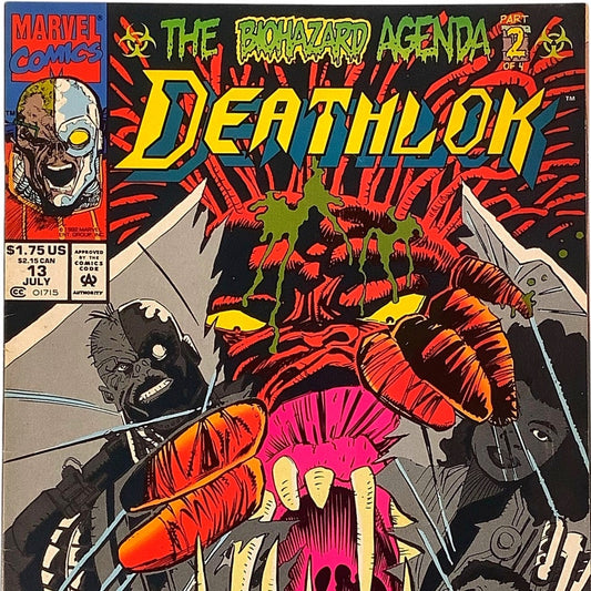 Marvel's Deathlok #13 Biohazard Agenda Part 2, Jul 1992 NM 9.4