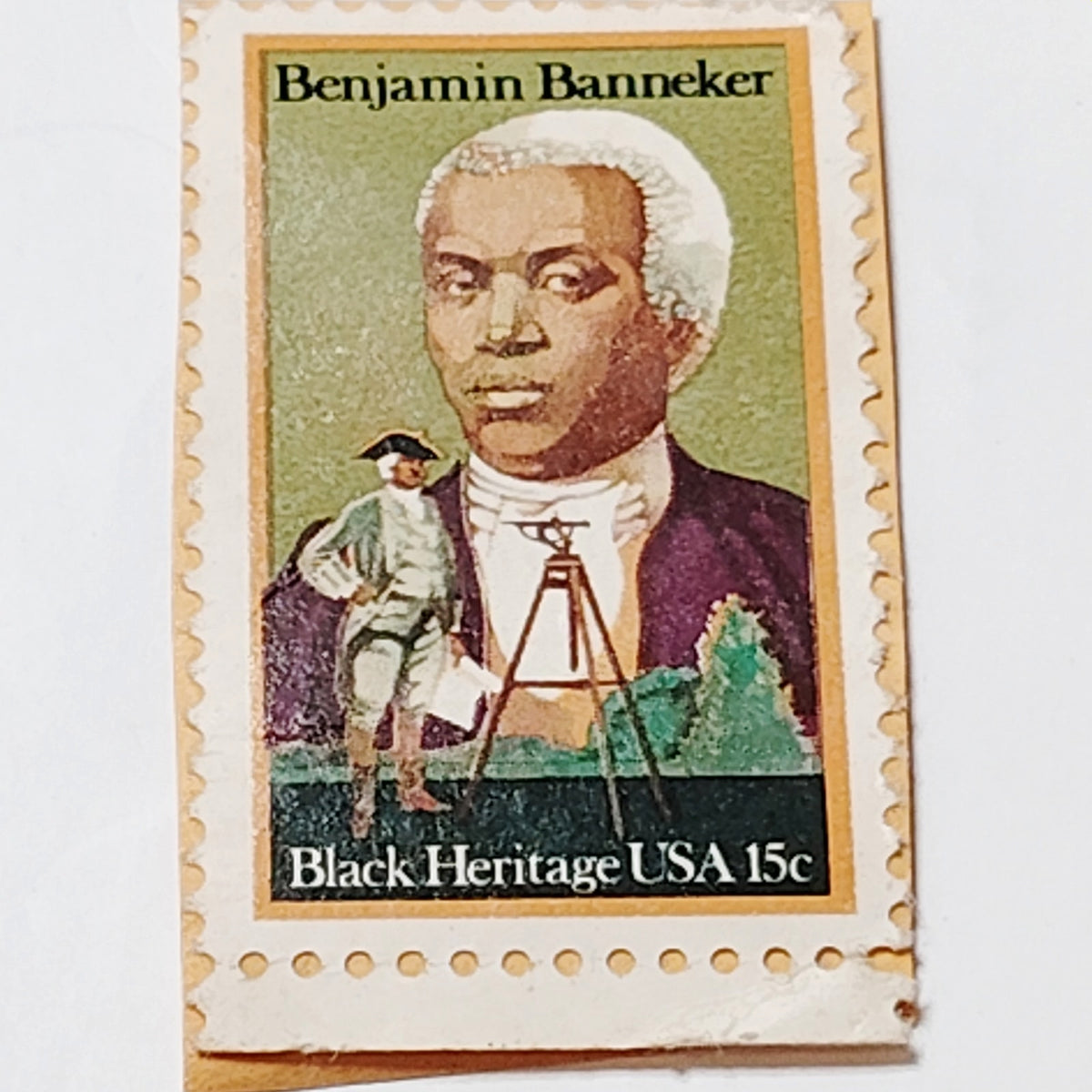 Benjamin Banneker Black Heritage 15c US Postage Stamp 1980 Scott #1804