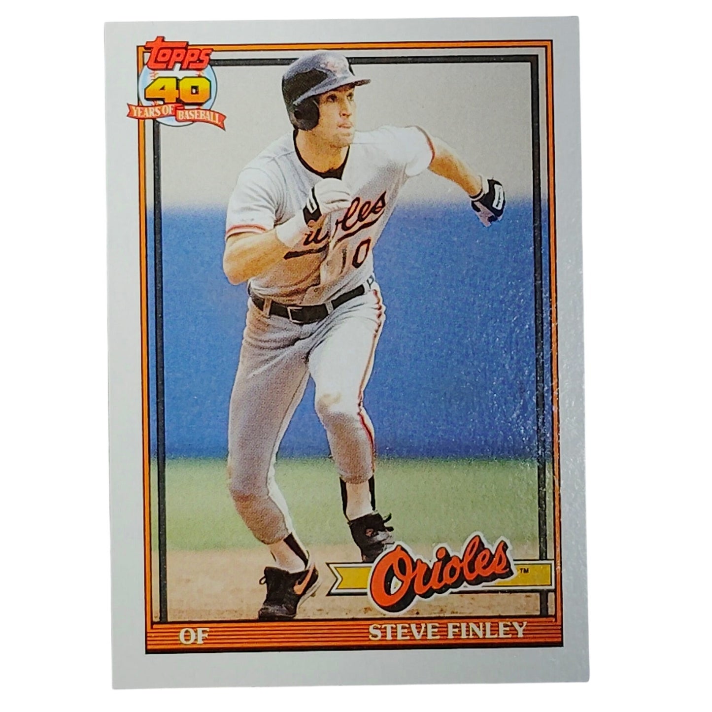 1991 Topps Steve Finley #212 Orioles OF Gold Glove Speedster Baltimore VG/EX