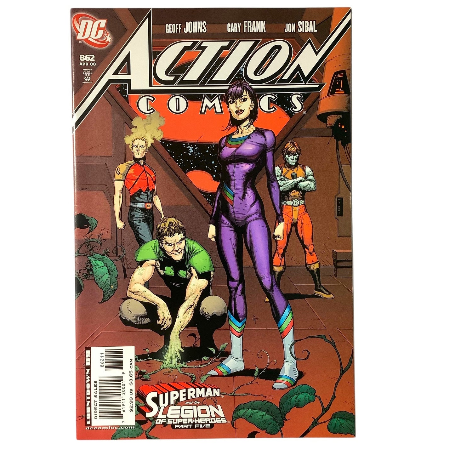 DC, Action Comics #862, Superman and Legion of..., Part 5/6, Apr 2008, NM 9.4