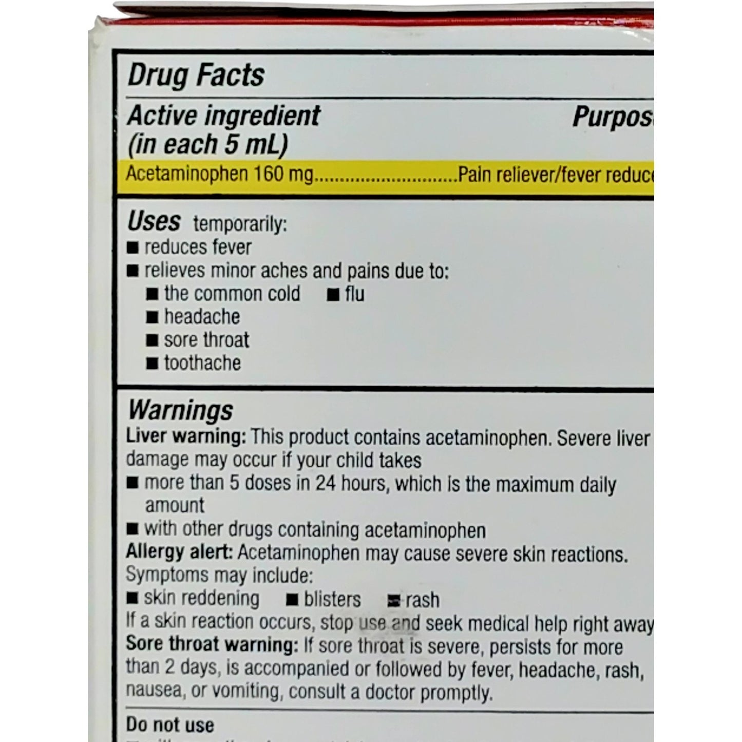 DG Health Children’s Pain Relief – Cherry Liquid – 8 fl oz – Exp. 03/2026