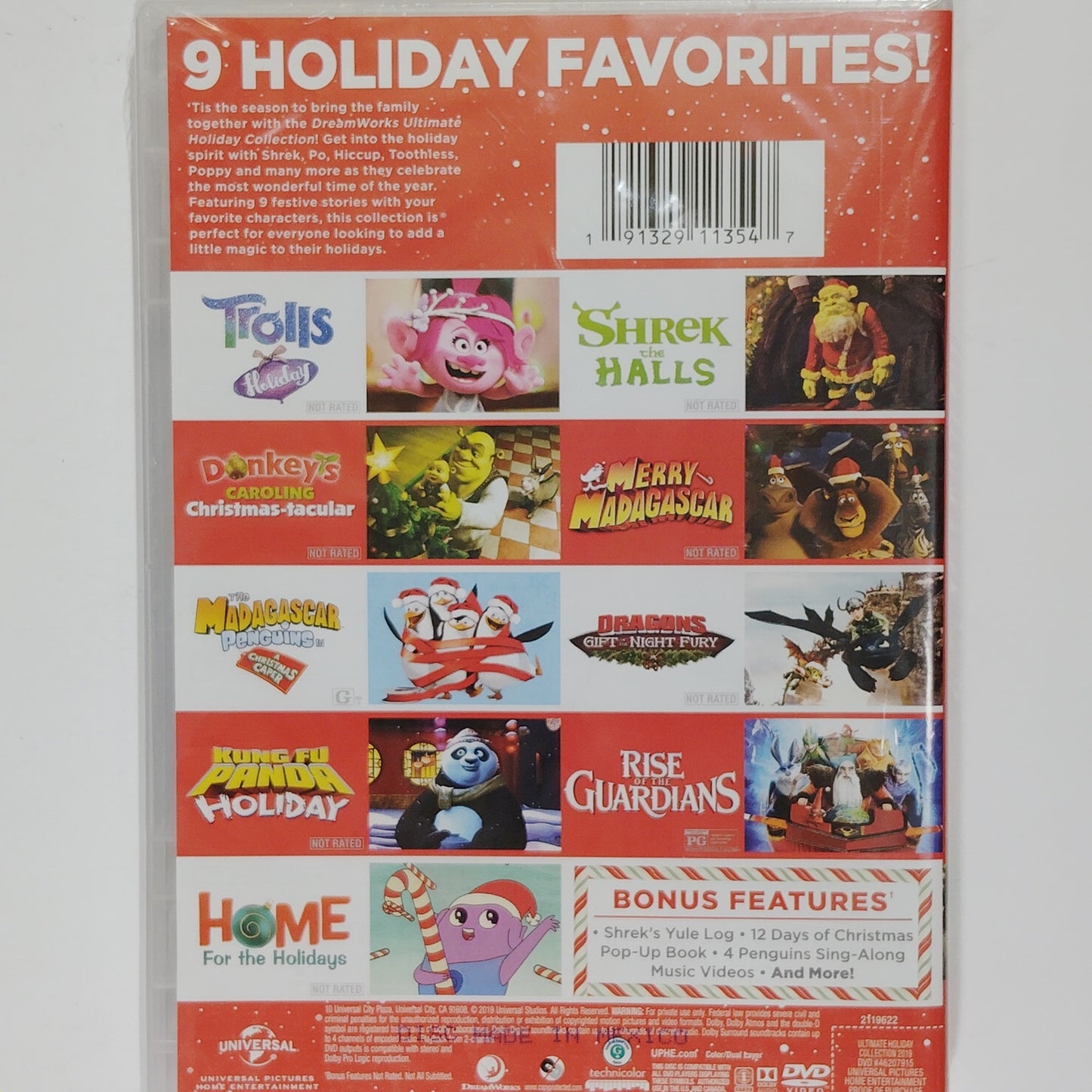 Ultimate Holiday Collection (DVD, 2019) 9 Animated Shorts w/ Shrek & Trolls, NIP