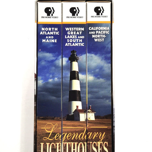 Legendary Lighthouses PBS Home Video 3‑Volume VHS Boxed Set 1998 Documentary